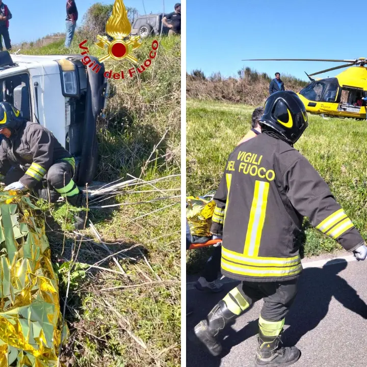 Incidente a San Nicola da Crissa, motocarro finisce in una scarpata: un ferito trasferito in eliambulanza\n