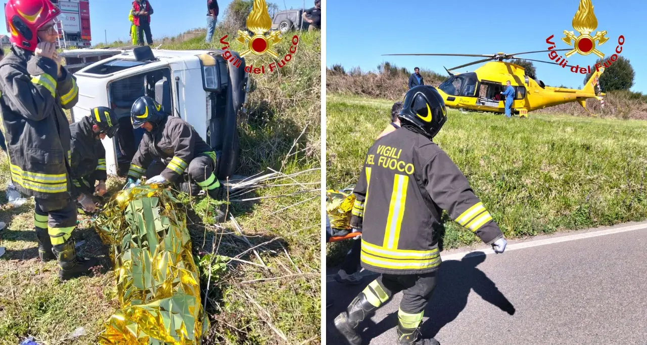 Incidente a San Nicola da Crissa, motocarro finisce in una scarpata: un ferito trasferito in eliambulanza\n