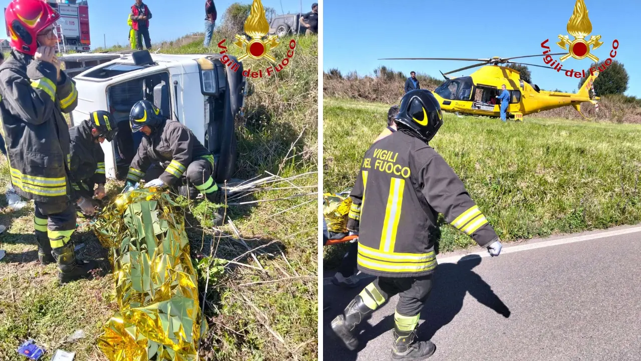 Incidente a San Nicola da Crissa, motocarro finisce in una scarpata: un ferito trasferito in eliambulanza\n