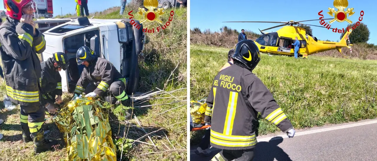 Incidente a San Nicola da Crissa, motocarro finisce in una scarpata: un ferito trasferito in eliambulanza\n