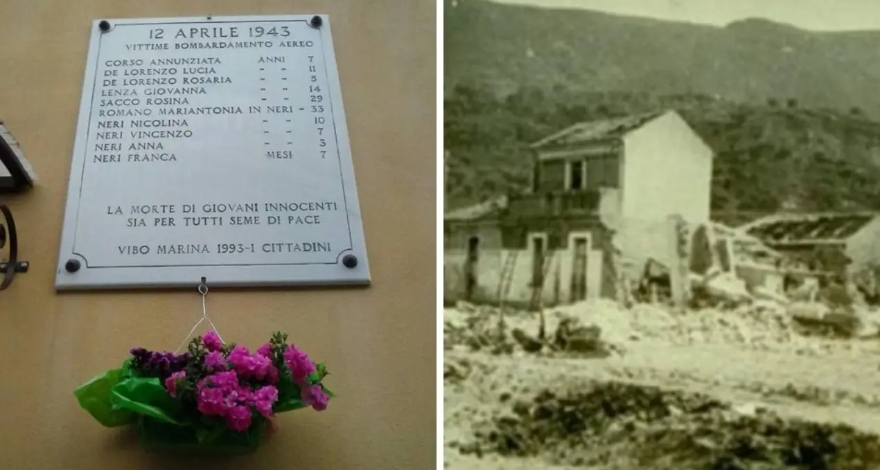 Vibo Marina bombardata, 83 anni fa le forze alleate uccisero 10 vibonesi: la Proloco ricorda le vittime del 1943\n
