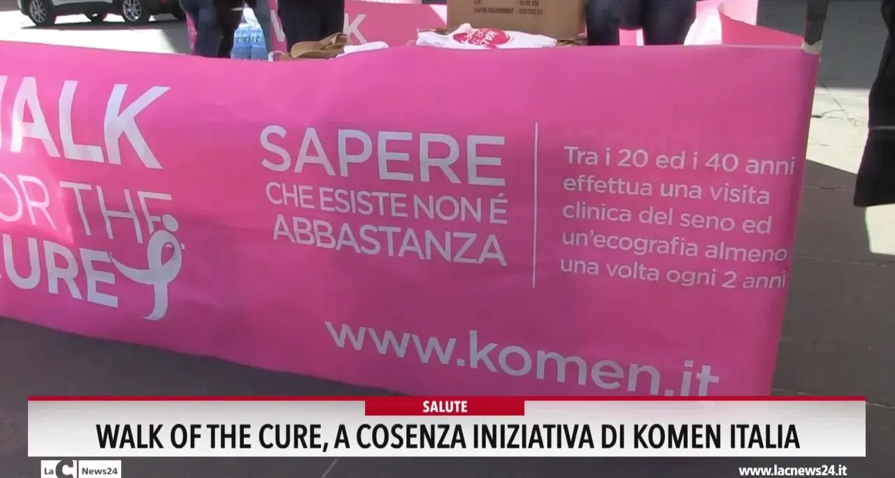 Walk of the cure, a Cosenza iniziativa di Komen Italia