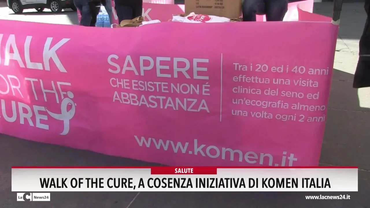 Walk of the cure, a Cosenza iniziativa di Komen Italia