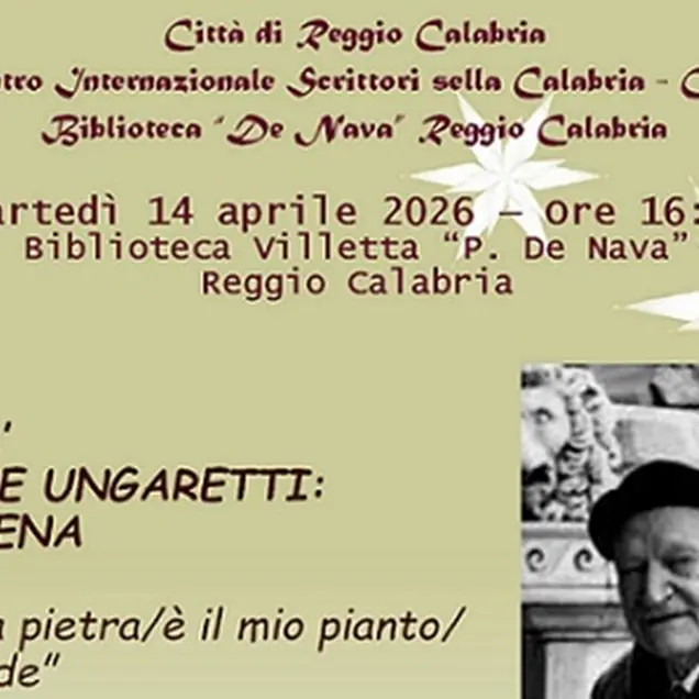 Il Cis promuove a Reggio un incontro sull’attualità di Giuseppe Ungaretti,\u00A0uomo di pena\n
