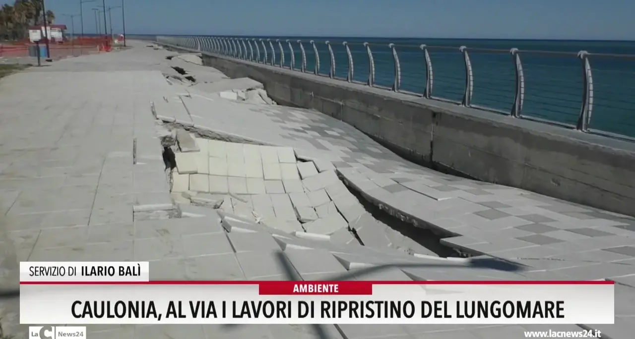Caulonia, al via i lavori di ripristino del lungomare