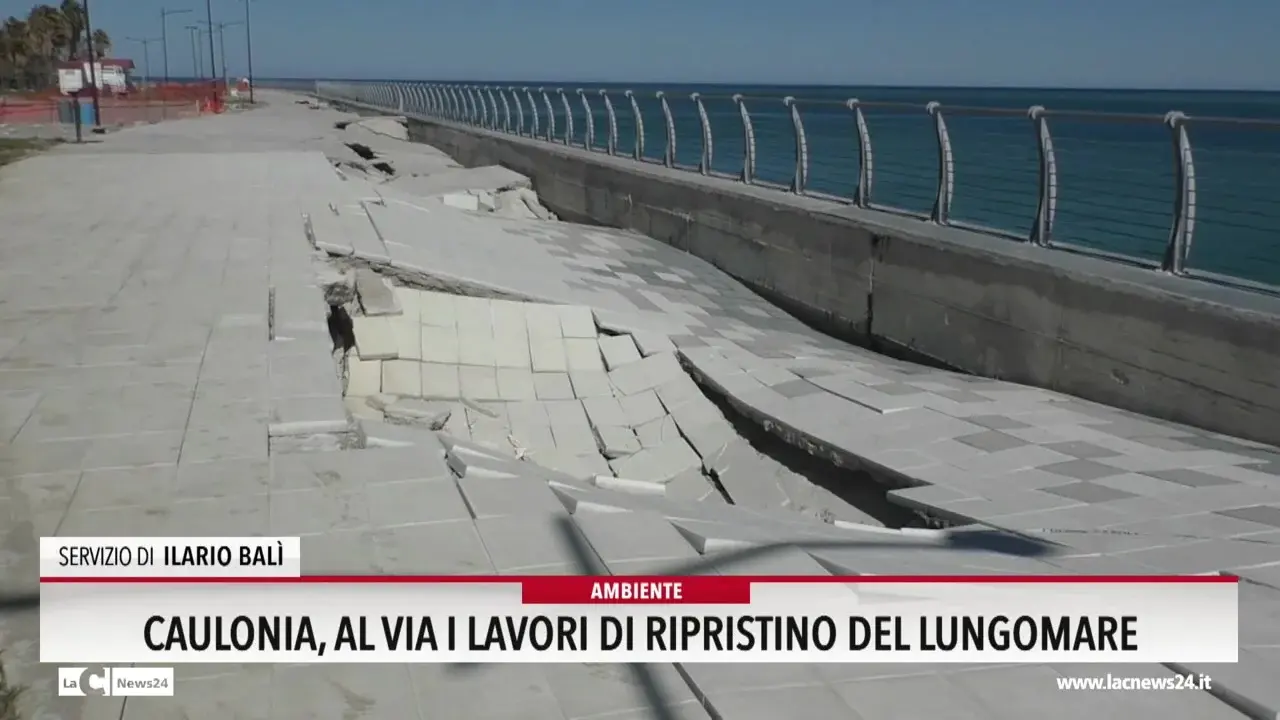 Caulonia, al via i lavori di ripristino del lungomare