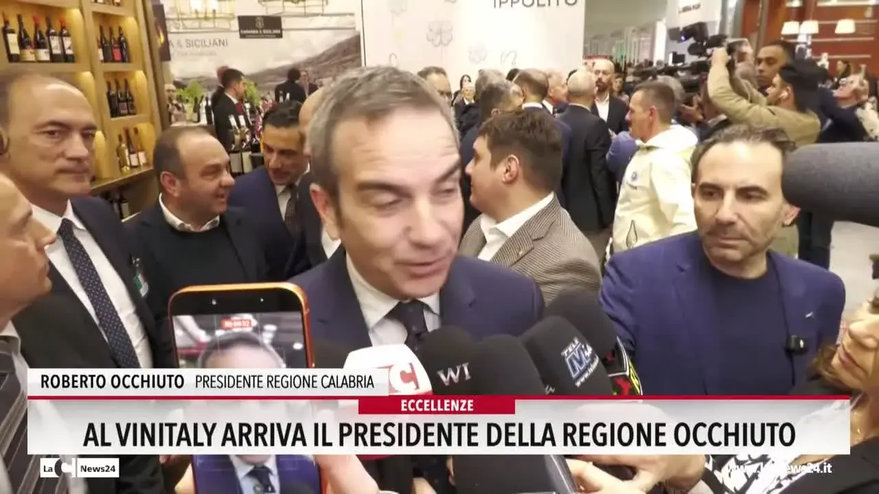 Al Vinitaly arriva il presidente della Regione Occhiuto
