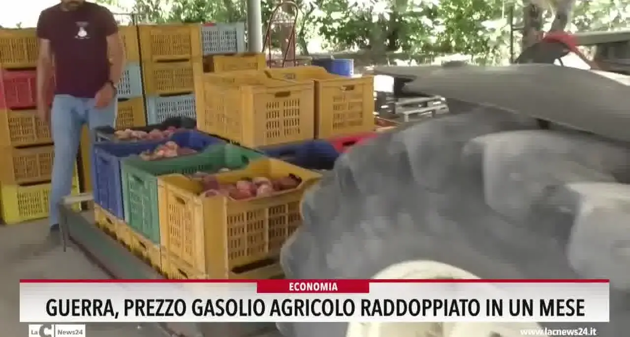 Guerra, prezzo gasolio agricolo raddoppiato in un mese