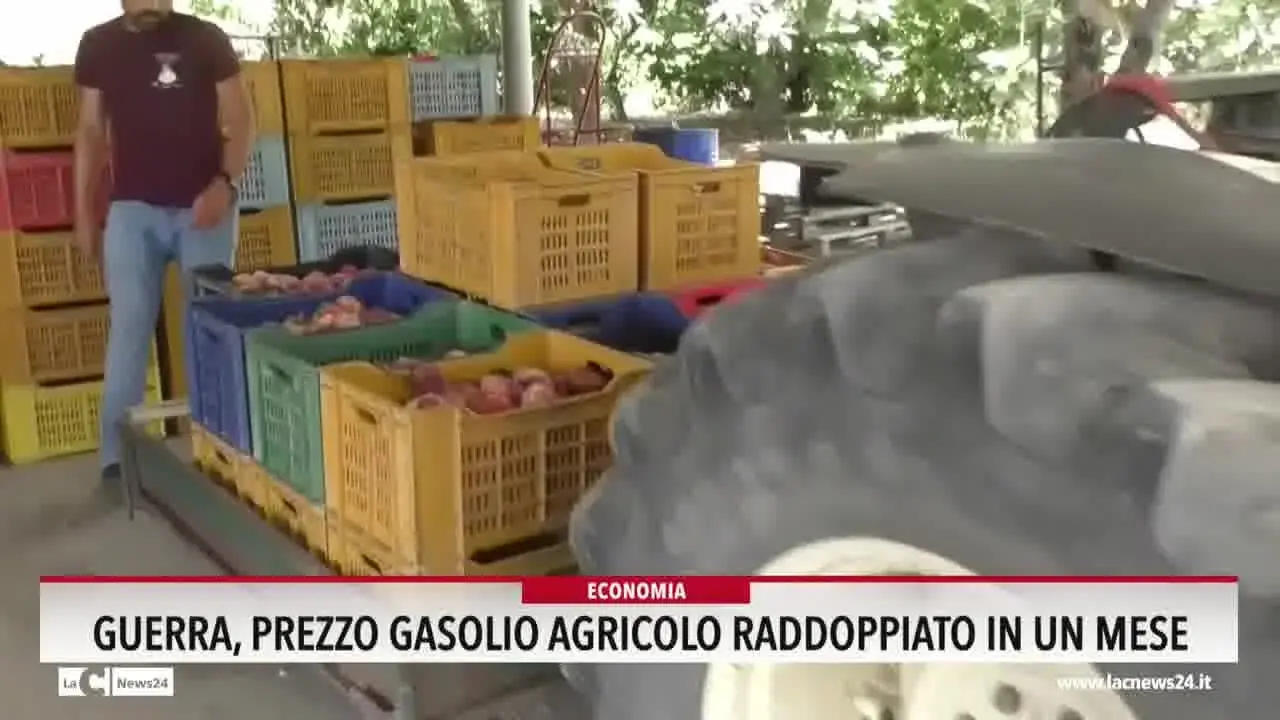 Guerra, prezzo gasolio agricolo raddoppiato in un mese