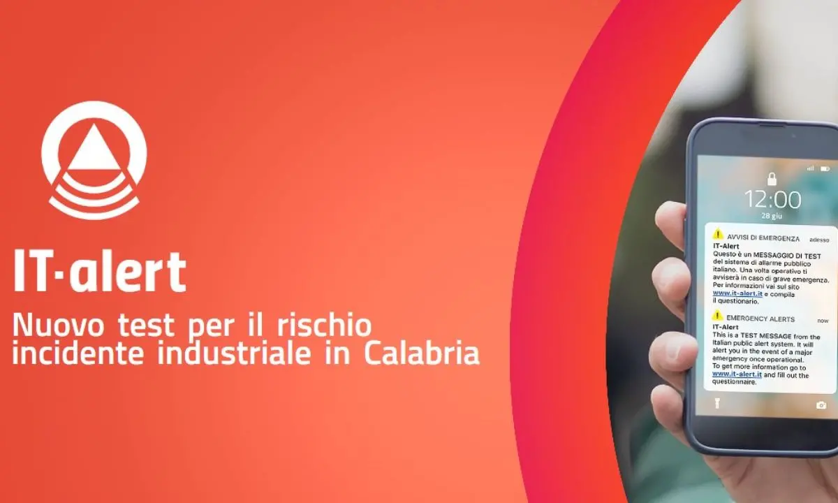 IT-alert, test a Montalto Uffugo per rischio industriale il 15 aprile\n