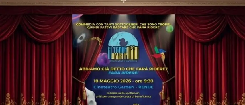 La terra della pazzia: a Rende teatro e solidarietà con lo spettacolo rivolto alle scuole\n