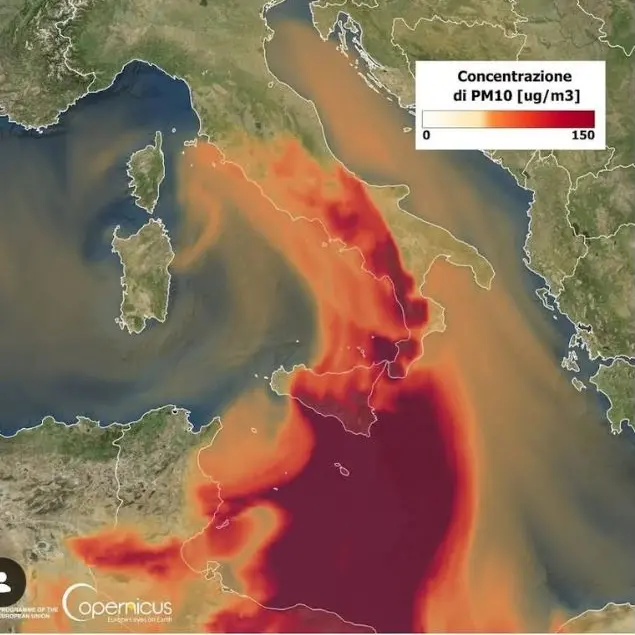 Il ciclone Ulla imperversa sulla Calabria con cieli lattiginosi e sabbia dal Sahara: oggi le piogge “sporche”\n