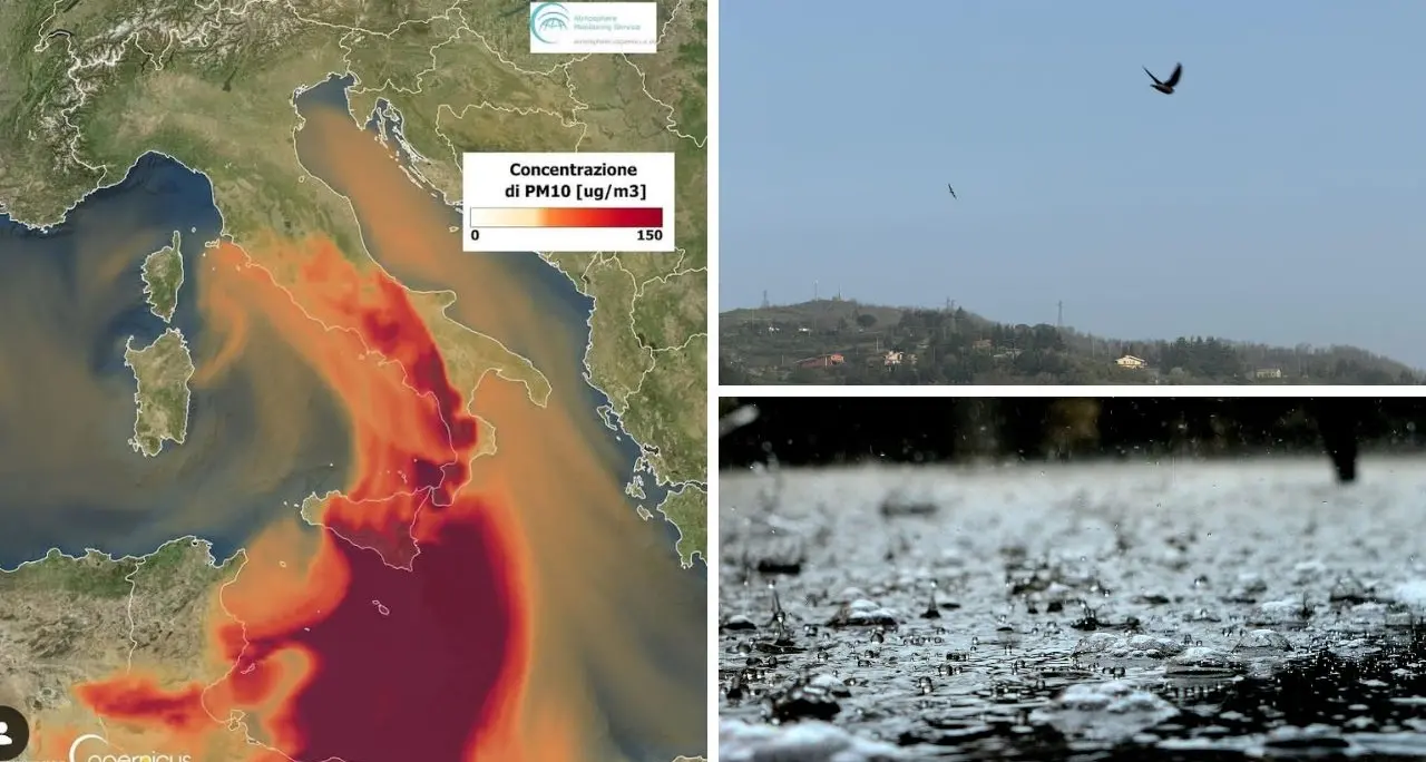 Il ciclone Ulla imperversa sulla Calabria con cieli lattiginosi e sabbia dal Sahara: oggi le piogge “sporche”\n