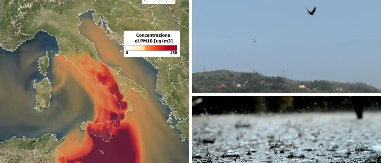 Il ciclone Ulla imperversa sulla Calabria con cieli lattiginosi e sabbia dal Sahara: oggi le piogge “sporche”\n