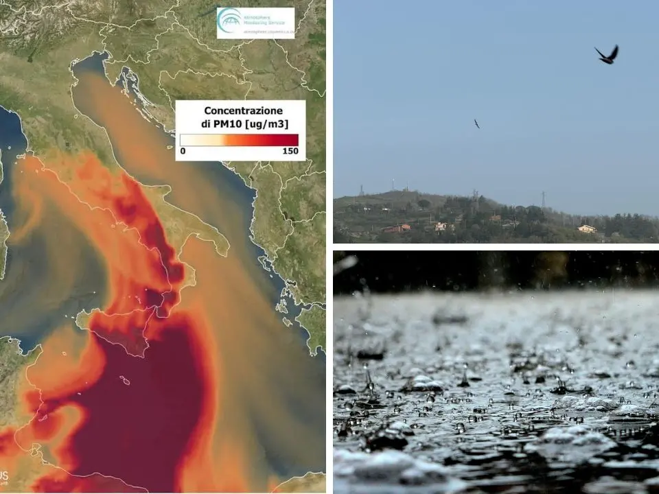 Il ciclone Ulla imperversa sulla Calabria con cieli lattiginosi e sabbia dal Sahara: oggi le piogge “sporche”