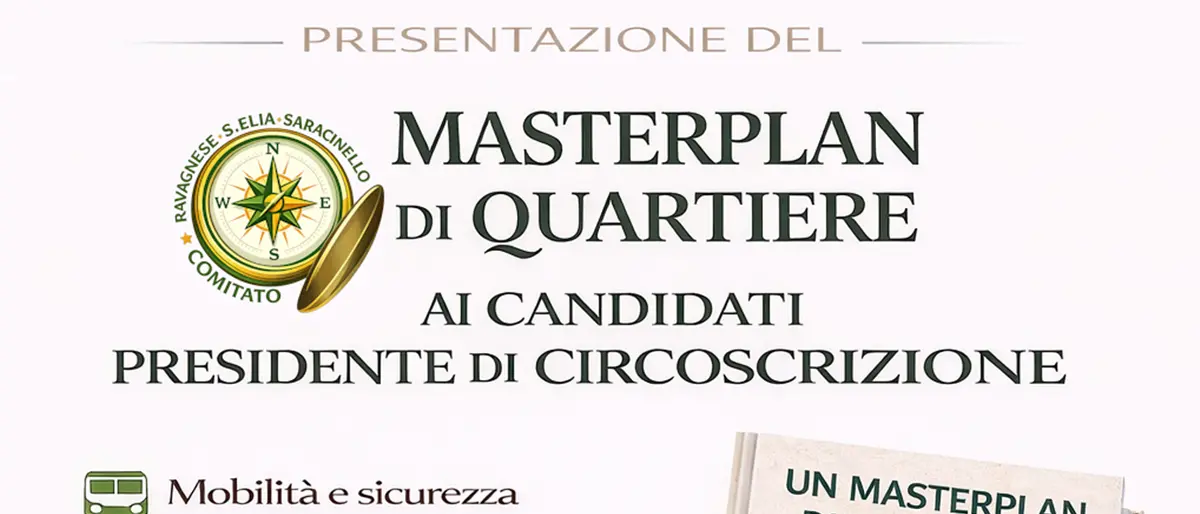 Reggio, il comitato di\u00A0Ravagnese -\u00A0Sant’Elia - Saracinello presenta il masterplan di quartiere\n