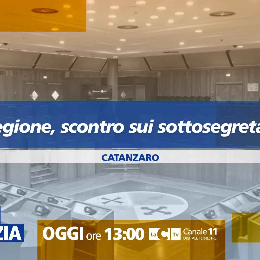Alla Regione è scontro sui sottosegretari, a Dentro la Notizia il confronto tra Enzo Bruno e Marco Polimeni\n