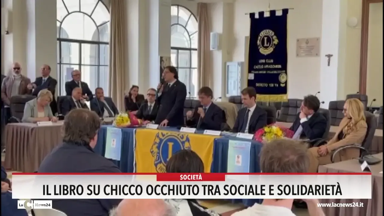 Il libro su Chicco Occhiuto tra sociale e solidarietà