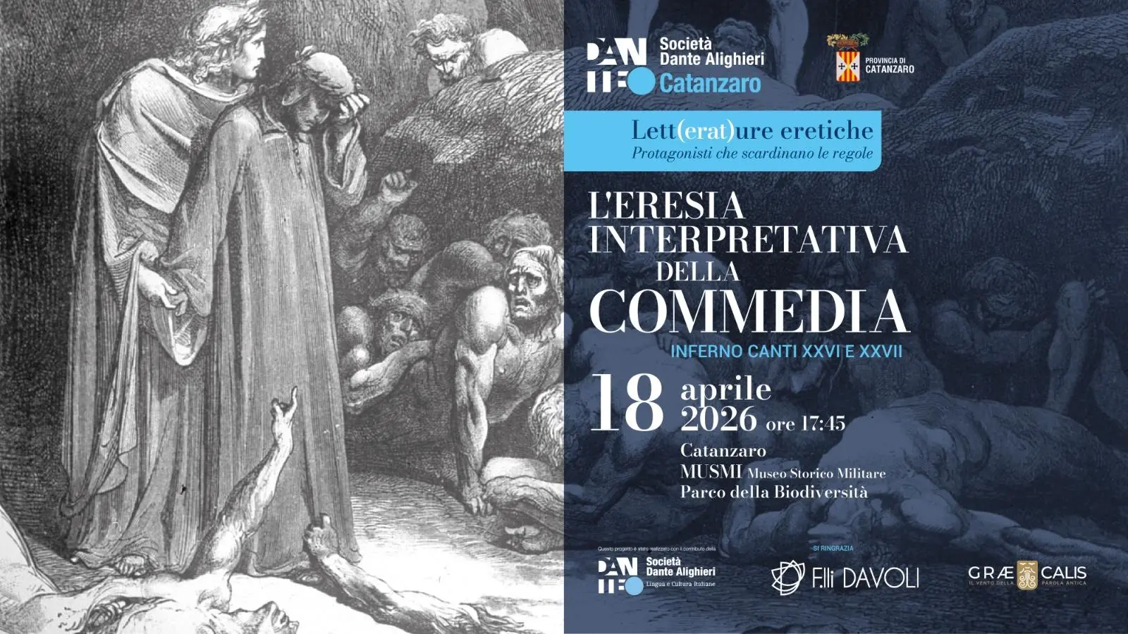 Rilettura critica della Divina Commedia: nuovo appuntamento con Lett(erat)ure Eretiche