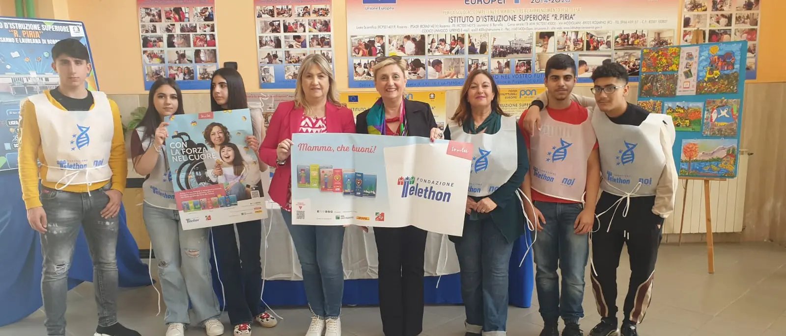 Cuori di biscotto per la ricerca: l’impegno degli studenti del Piria di Rosarno al fianco di Telethon\n