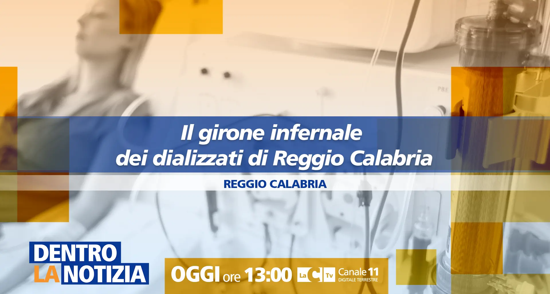 Le (tante) emergenze della sanità calabrese: a Dentro la notizia focus sull’inferno dei dializzati di Reggio\n