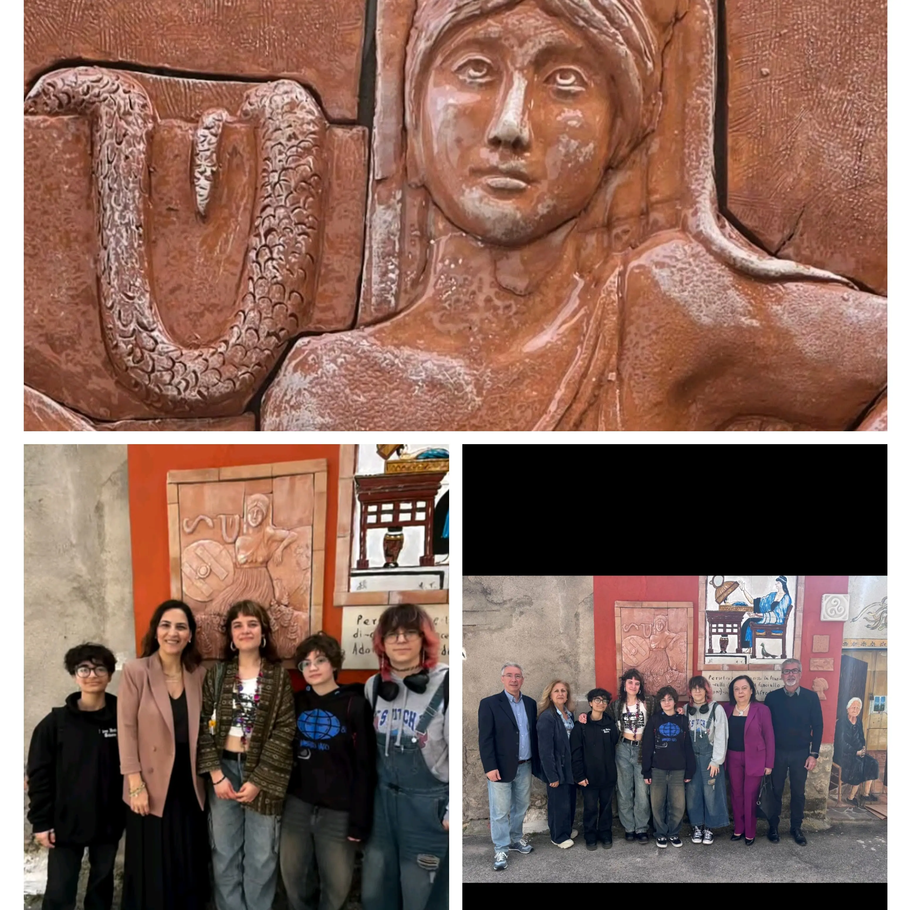 Gli studenti del liceo artistico di Siderno,\u00A0inaugurano l’opera “Demetra” alla Casa degli Artisti di Sant’Ilario\n