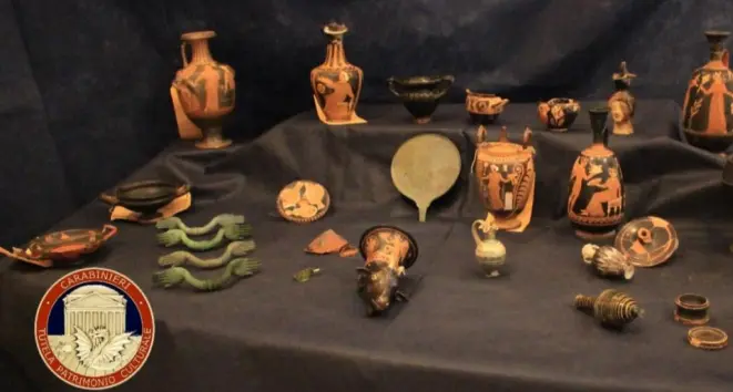 Sibari, restituiti 46 reperti trafugati: smantellato traffico internazionale\n