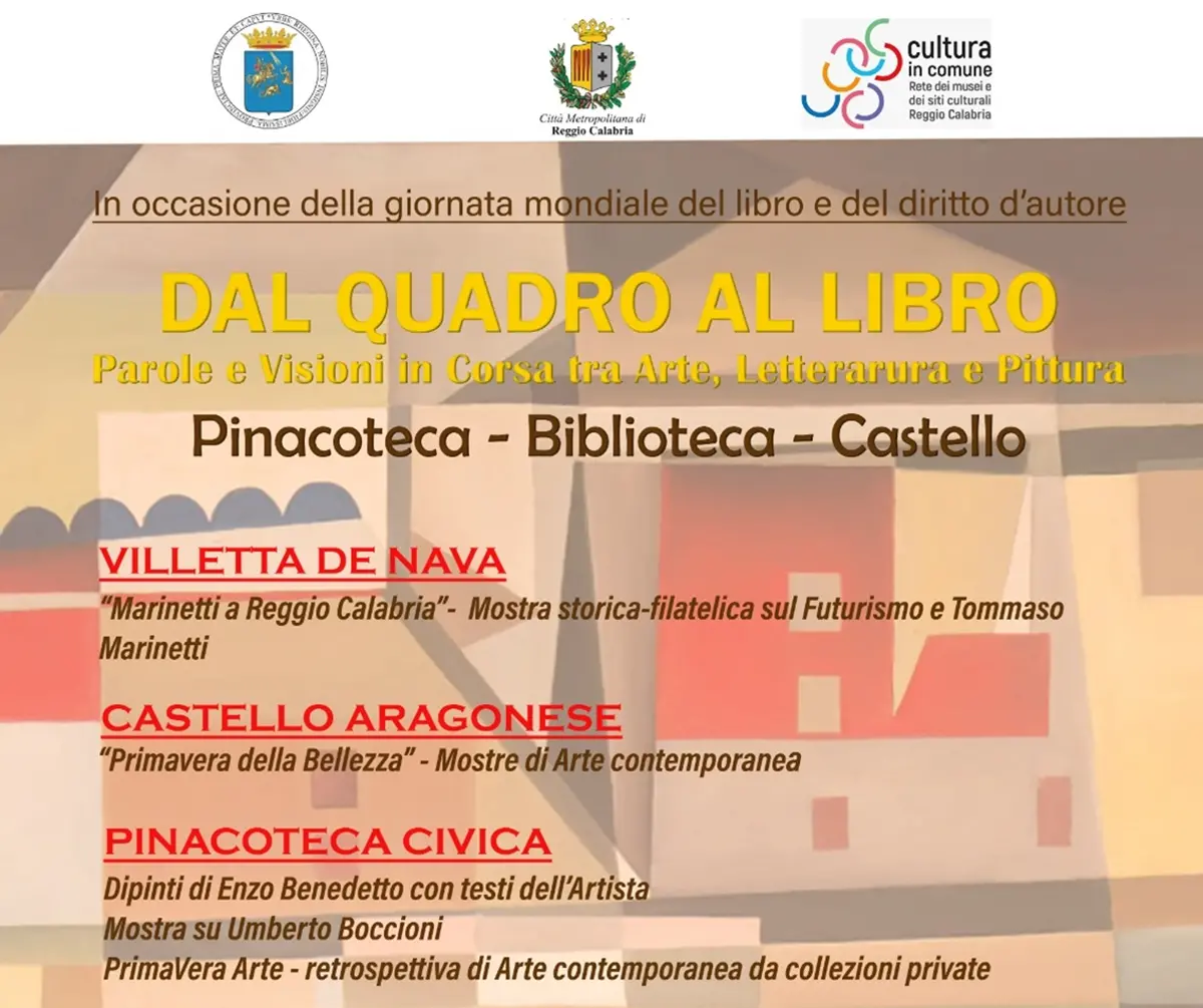 Dal Quadro al Libro: Parole e Visioni in Corsa tra Arte e Letteratura, tra Pinacoteca, Biblioteca e Castello\n