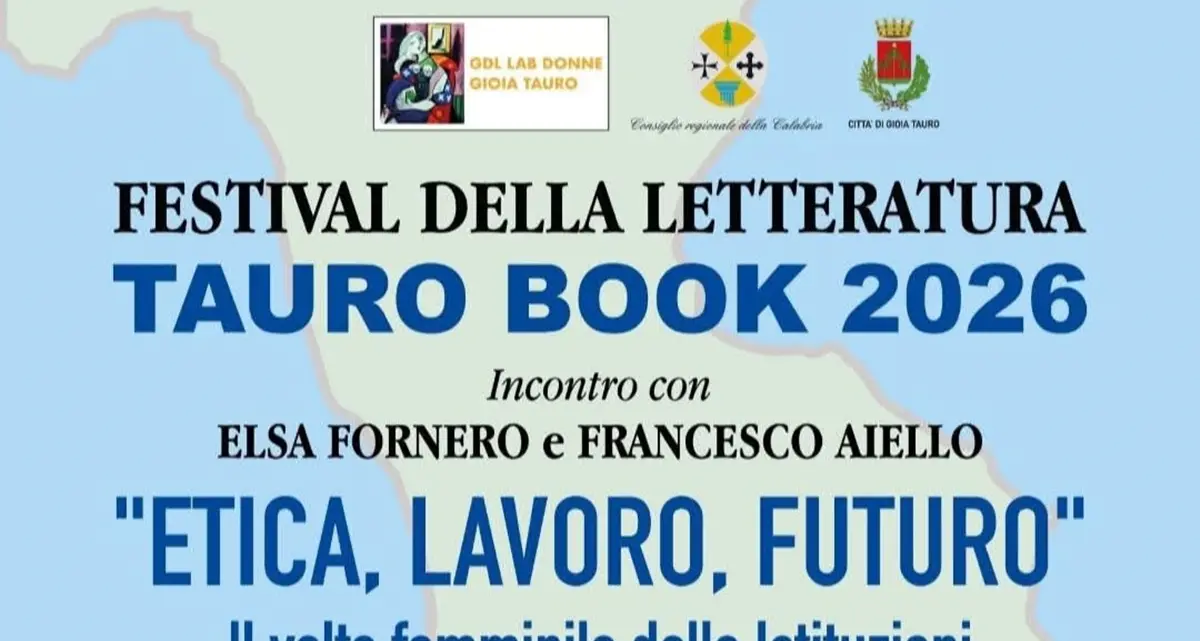 Tauro Book 2026, Elsa Fornero e Francesco Aiello a confronto a Gioia Tauro\n