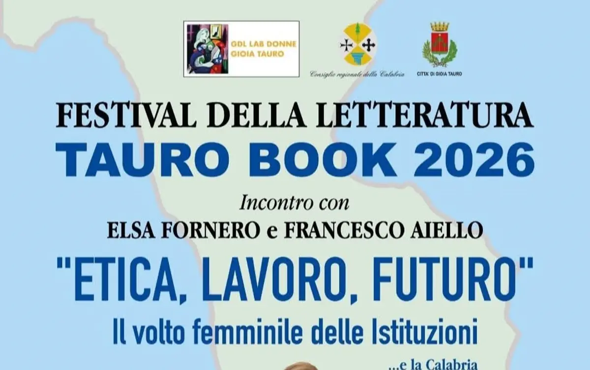 Tauro Book 2026, Elsa Fornero e Francesco Aiello a confronto a Gioia Tauro\n