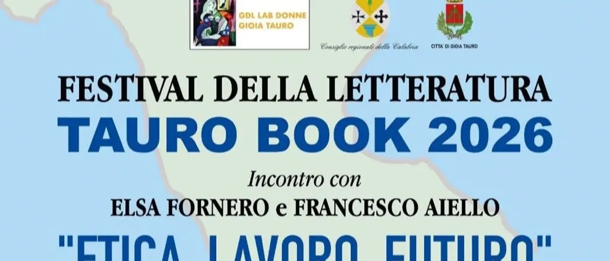 Tauro Book 2026, Elsa Fornero e Francesco Aiello a confronto a Gioia Tauro\n