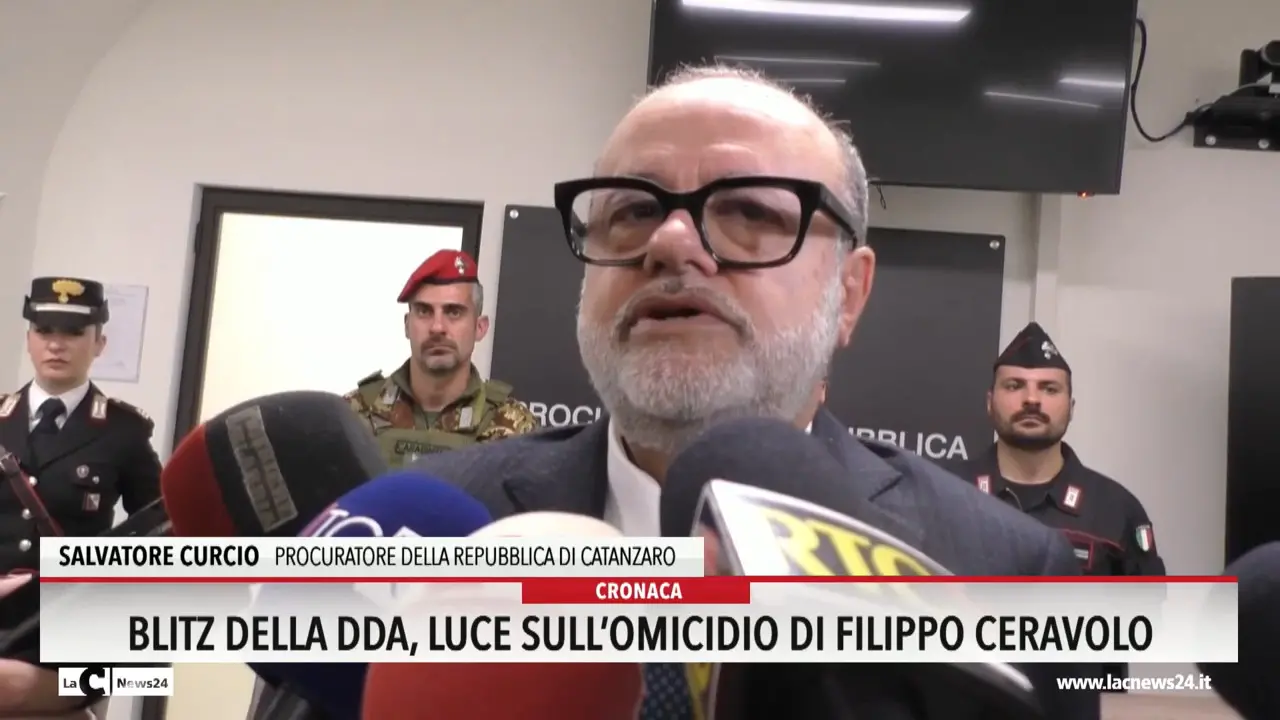 Blitz della Dda, luce sull'omicidio di Filippo Ceravolo