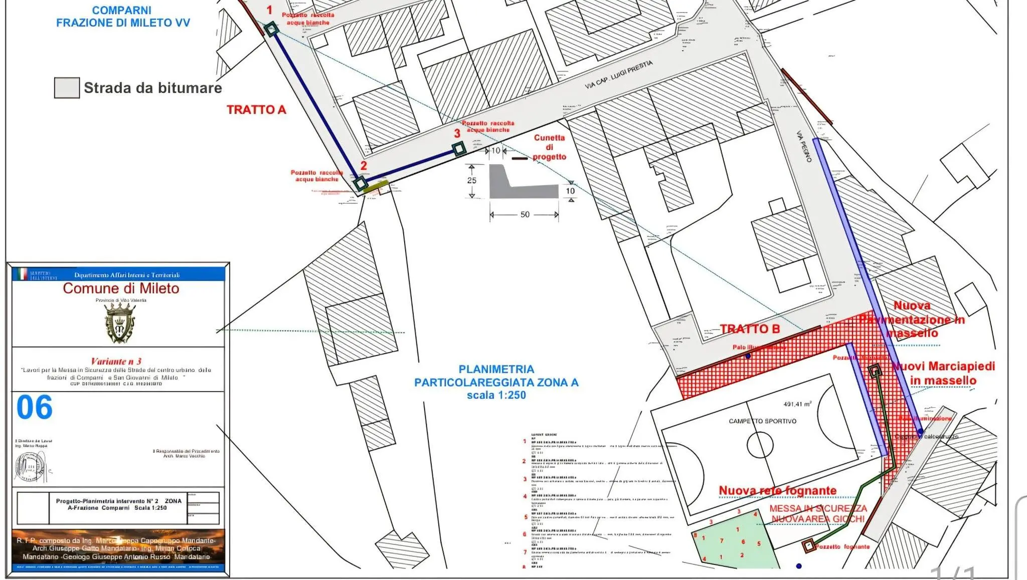 Mileto, al via la messa in sicurezza delle strade di Comparni:\u00A0il sindaco Giordano invita\u00A0a «collaborare con chi opera sul campo»\n