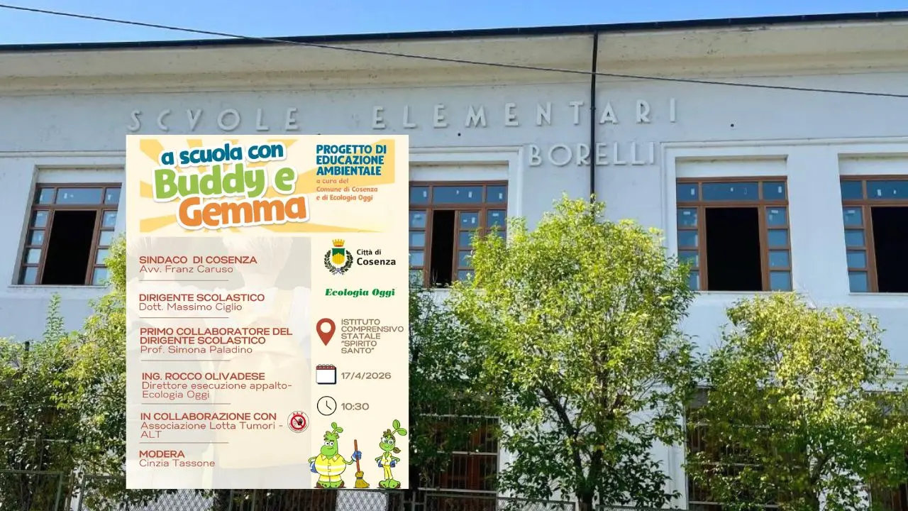 Cosenza, a lezione di educazione ambientale: ecco il progetto di Ecologia Oggi e Comune\n