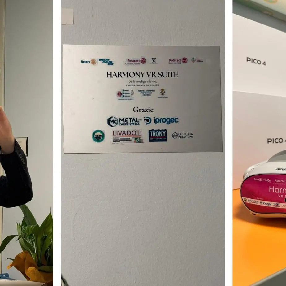 La realtà virtuale a supporto delle cure oncologiche,\u00A0all’ospedale di Crotone arriva la Harmony Vr Suite: è la prima al Sud\n
