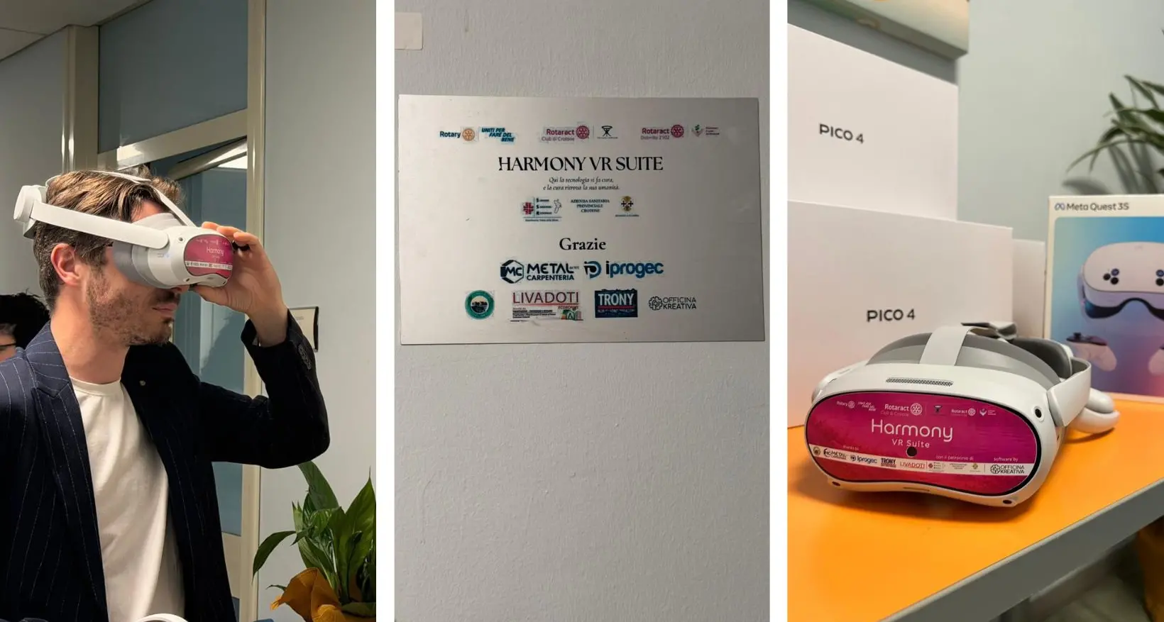 La realtà virtuale a supporto delle cure oncologiche,\u00A0all’ospedale di Crotone arriva la Harmony Vr Suite: è la prima al Sud\n