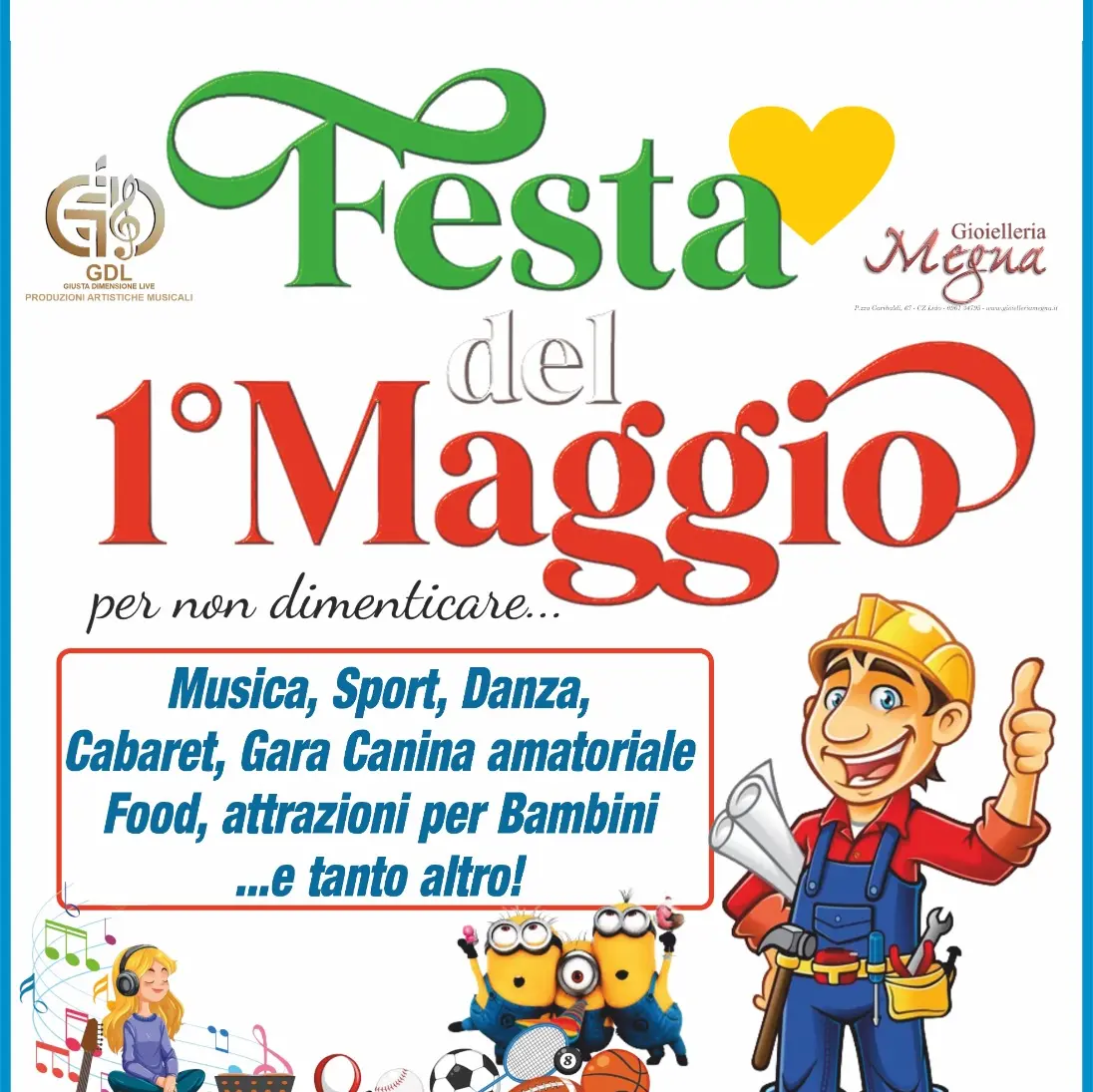 A Catanzaro festa dei lavoratori nel segno della solidarietà: musica per aiutare le imprese colpite dal ciclone Harry\n