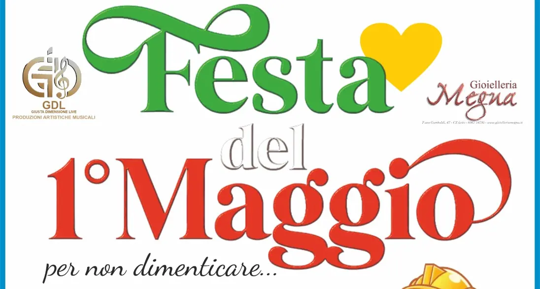 A Catanzaro festa dei lavoratori nel segno della solidarietà: musica per aiutare le imprese colpite dal ciclone Harry\n