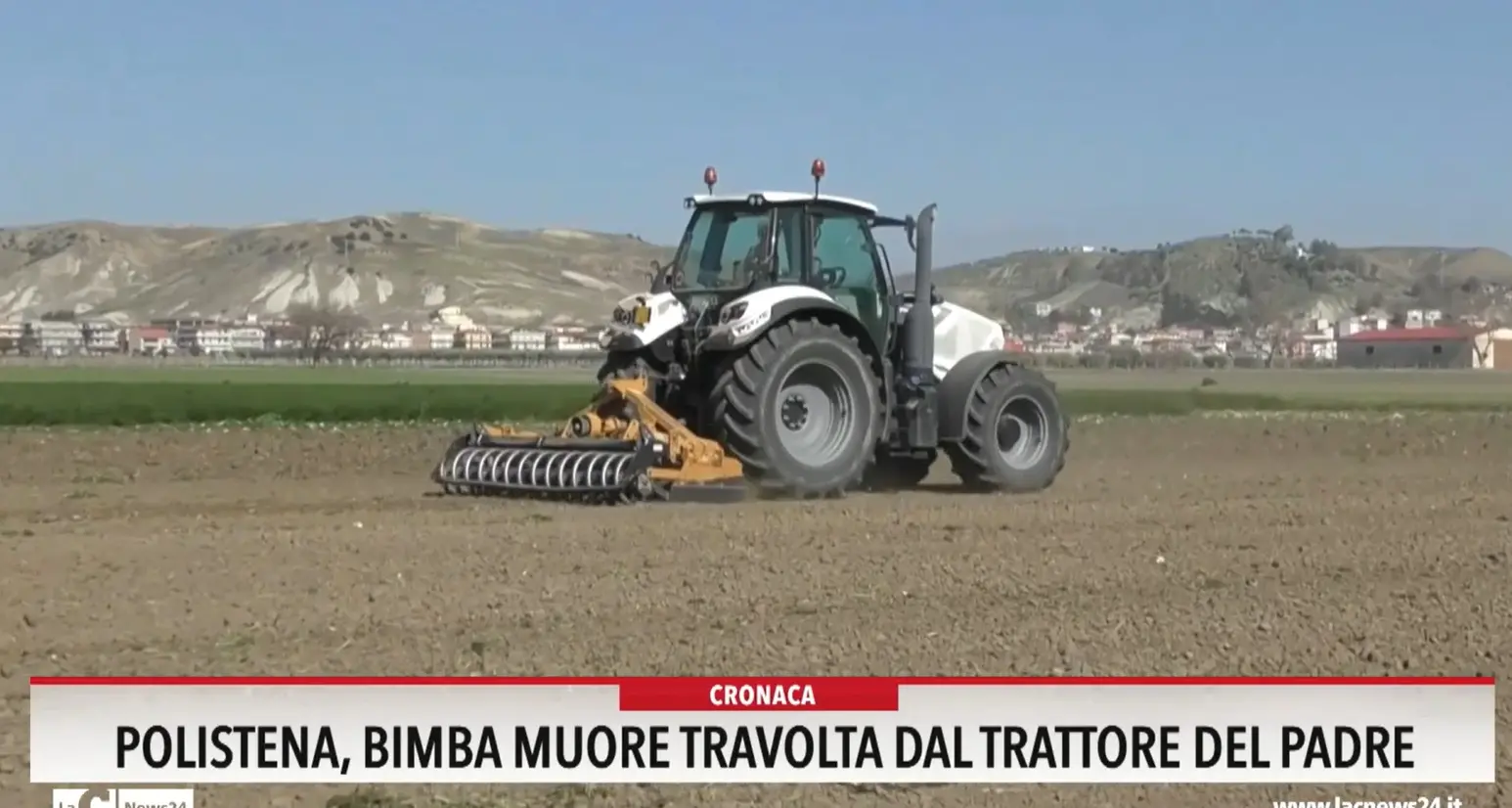 Polistena, bimba muore travolta dal trattore del padre