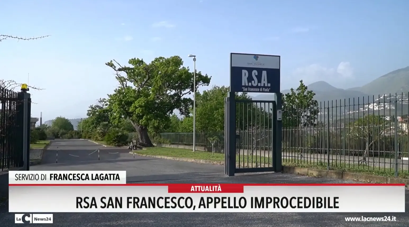 Rsa San Francesco, appello improcedibile