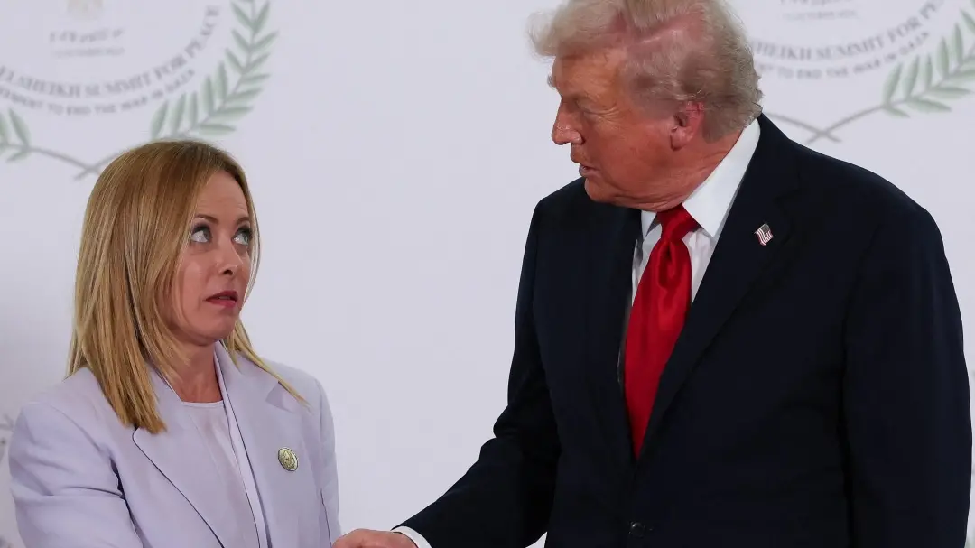 <p>Giorgia Meloni e Donald Trump</p>\\n , IPA