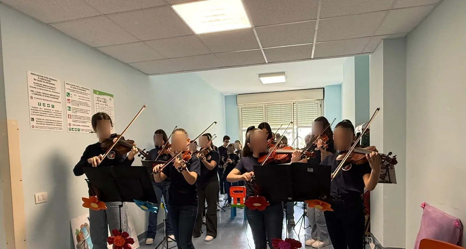 Reggio, mattinata di musica al reparto di\u00A0Oncoematologia Pediatrica del GOM\n