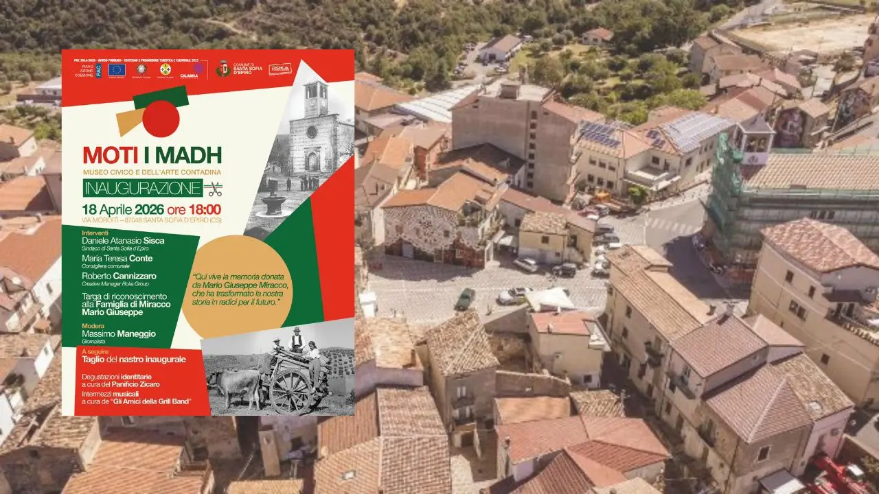 Santa Sofia D’Epiro, domani 18 aprile l’inaugurazione del Museo dell’arte contadina\n