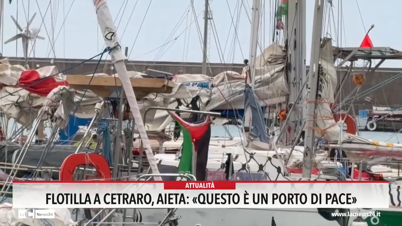 Flotilla a Cetraro, Aieta: \"Questo è un porto di pace\"
