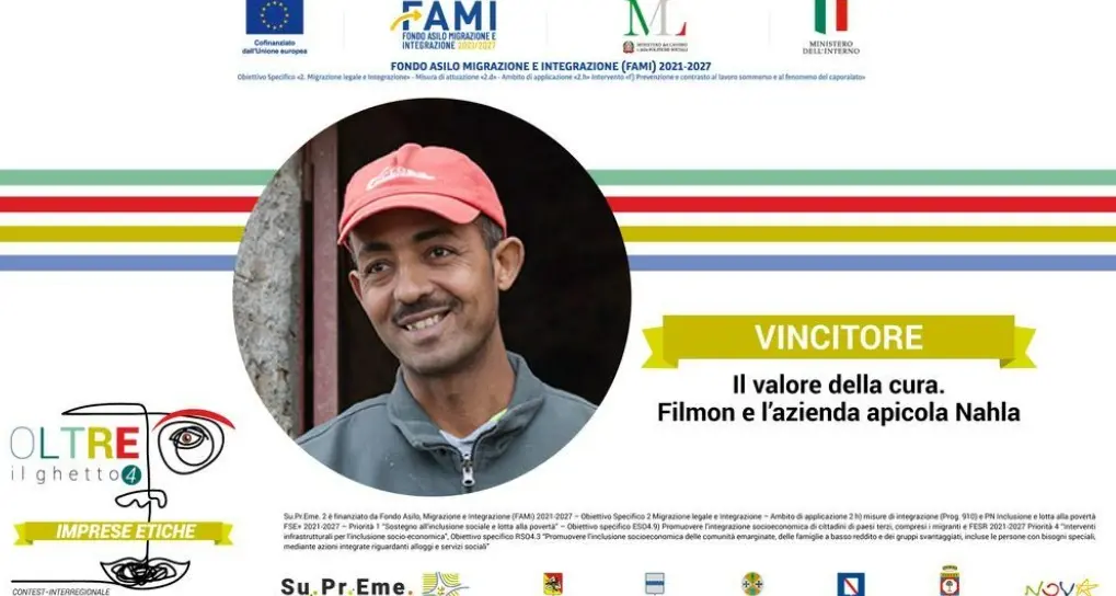 Camini, il reportage sulla storia di riscatto di Filmon e la sua azienda apistica vincono il contest Oltre il ghetto\n