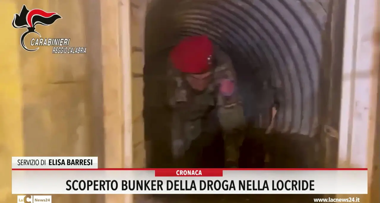 Scoperto bunker della droga nella Locride