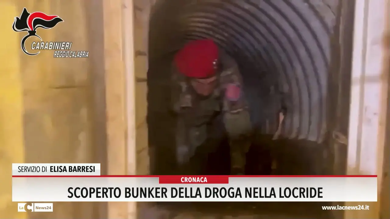 Scoperto bunker della droga nella Locride