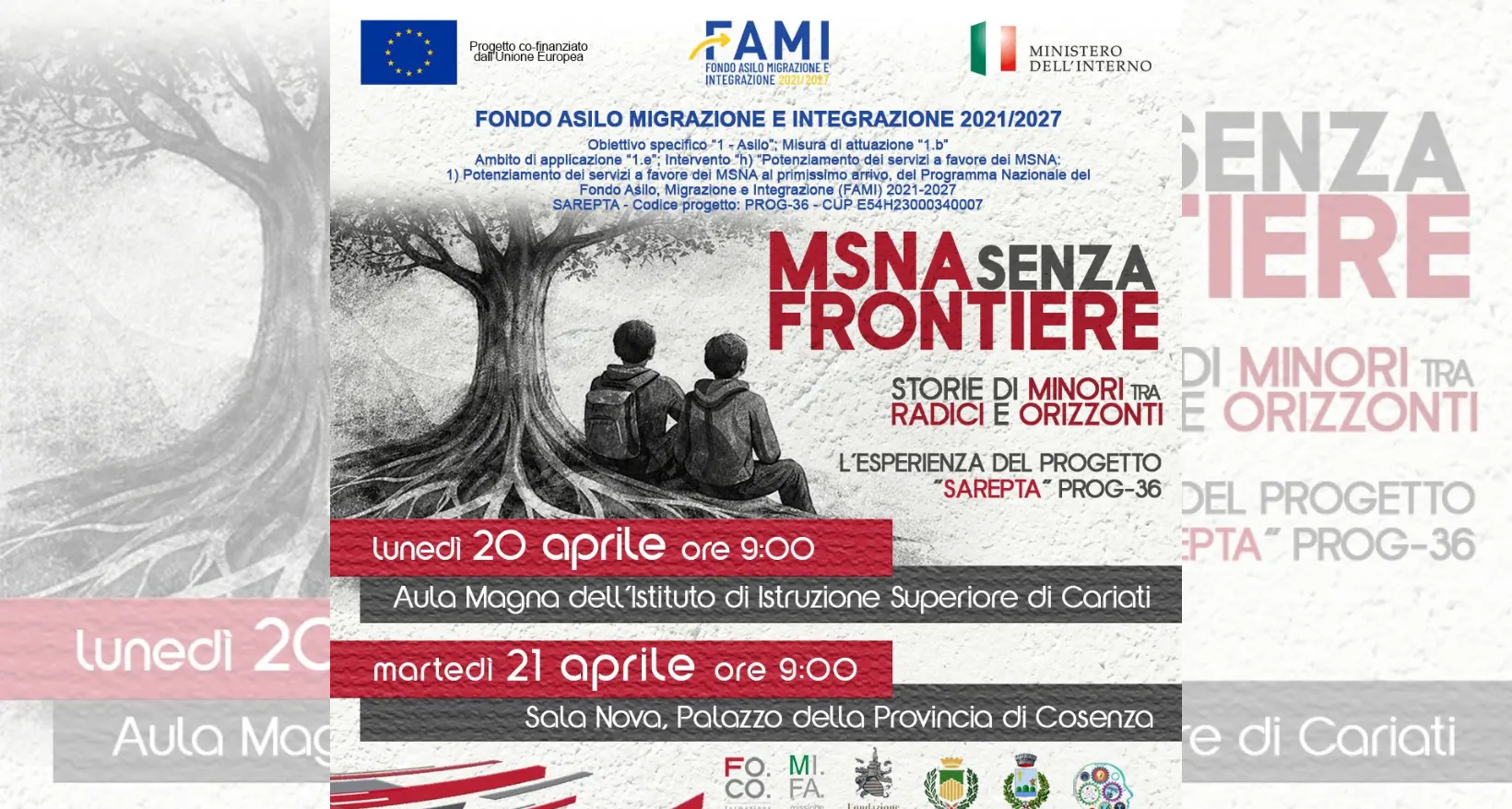 Storie di minori stranieri non accompagnati: a Cariati e Cosenza l’iniziativa “Msna senza frontiere”\n