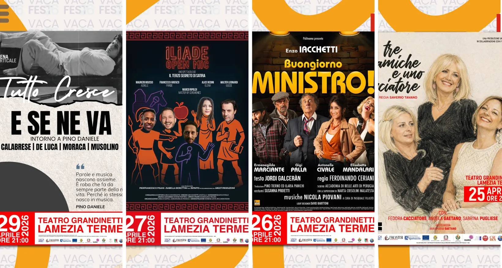 Il Vacantiandu Fest accende il Teatro Grandinetti a Lamezia\u00A0tra grandi classici, commedia e l’abbraccio dei giovani\n