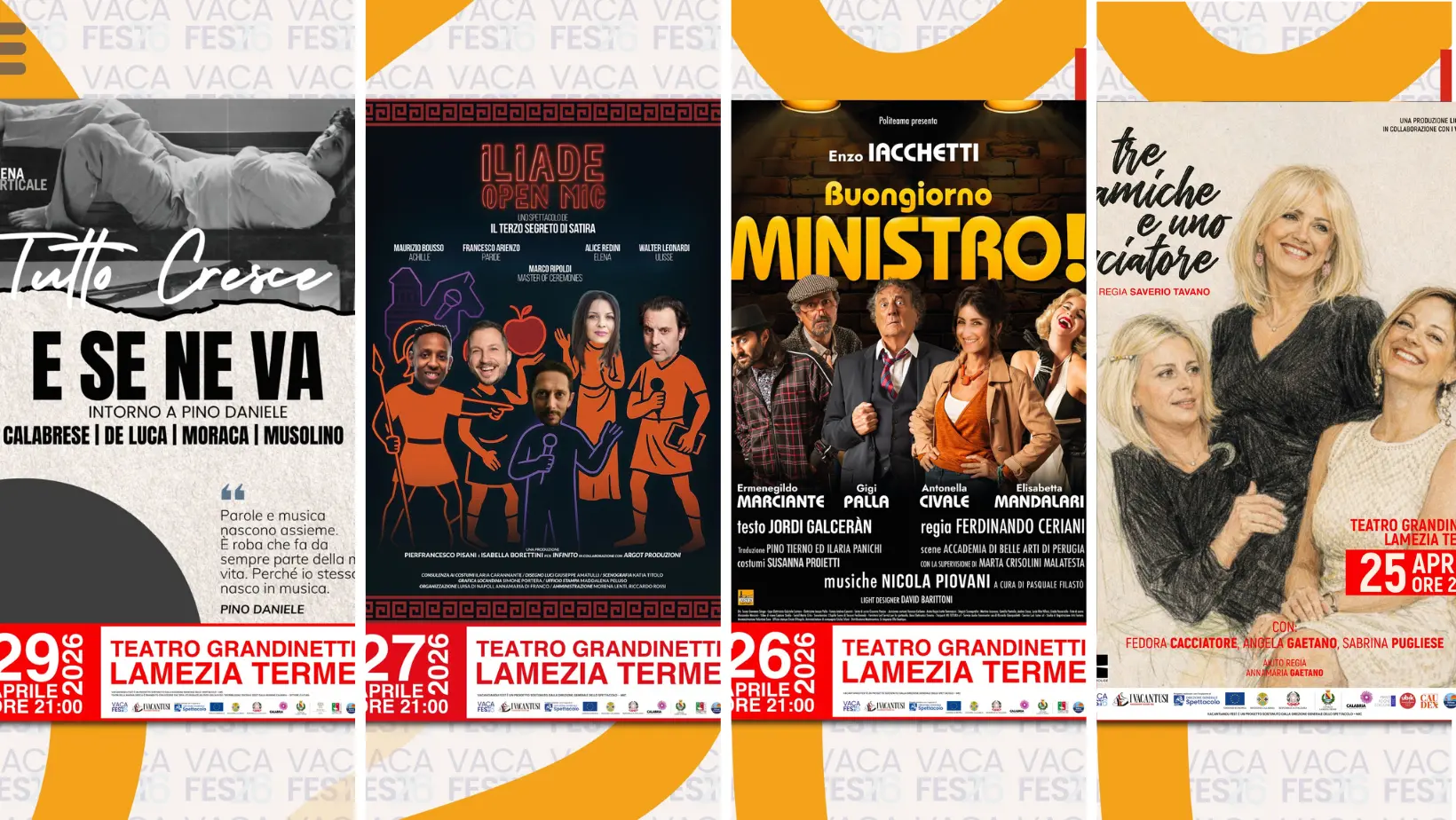 Il Vacantiandu Fest accende il Teatro Grandinetti a Lamezia\u00A0tra grandi classici, commedia e l’abbraccio dei giovani\n